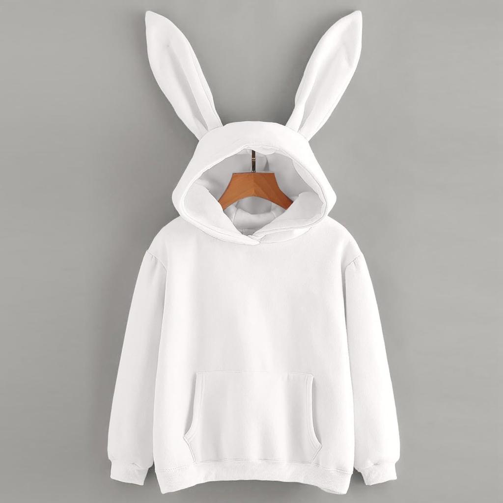 Women's Hooded Sweatshirt with Pocket Long Sleeve Pullover Casual Top