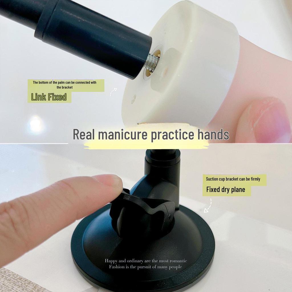 Bendable Wearable Manicure Practice Hand Model for Nail Display
