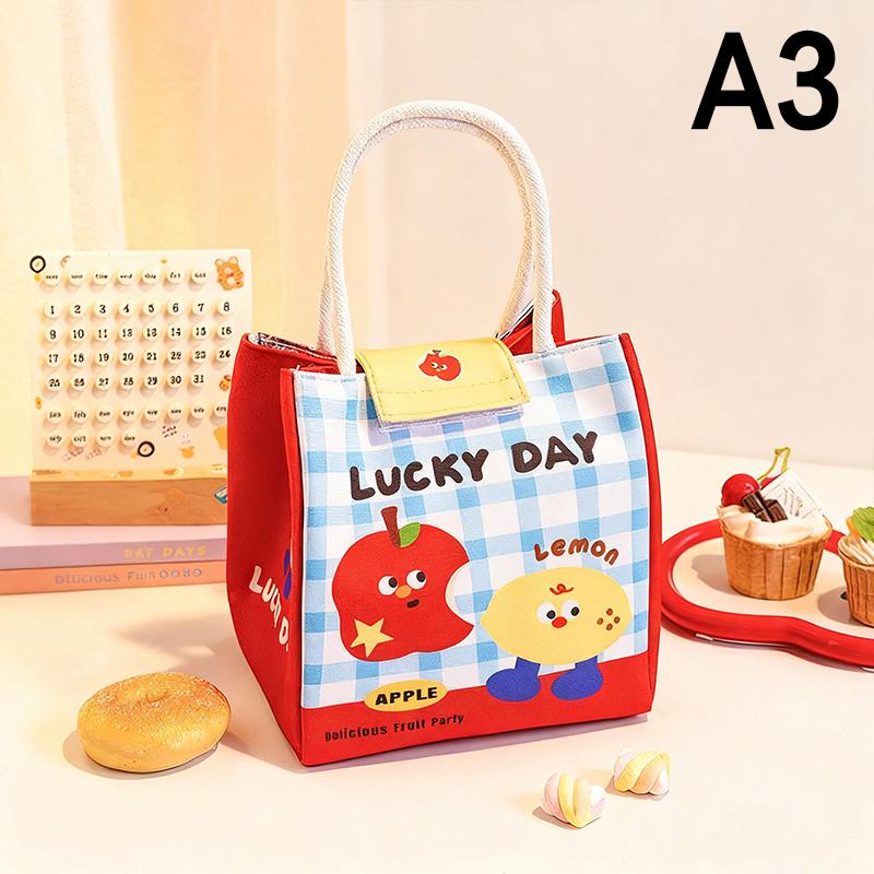 

Cute Cartoon Insulated Lunch Bags With Handles Perfect For Students & Office Workers Large Capacity Food Storage Tote Picnics