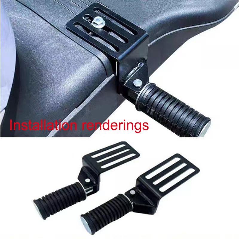 

Foldable Universal Motorcycle Foot Rests 1Pair Passenger Foot Anti-Slip Hanging Step Aluminum Alloy Original Floorboard Parts A