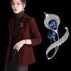 Coat brooch Women's high-end exquisite pin Big breasted flower star with the same anti-light suit and accessories