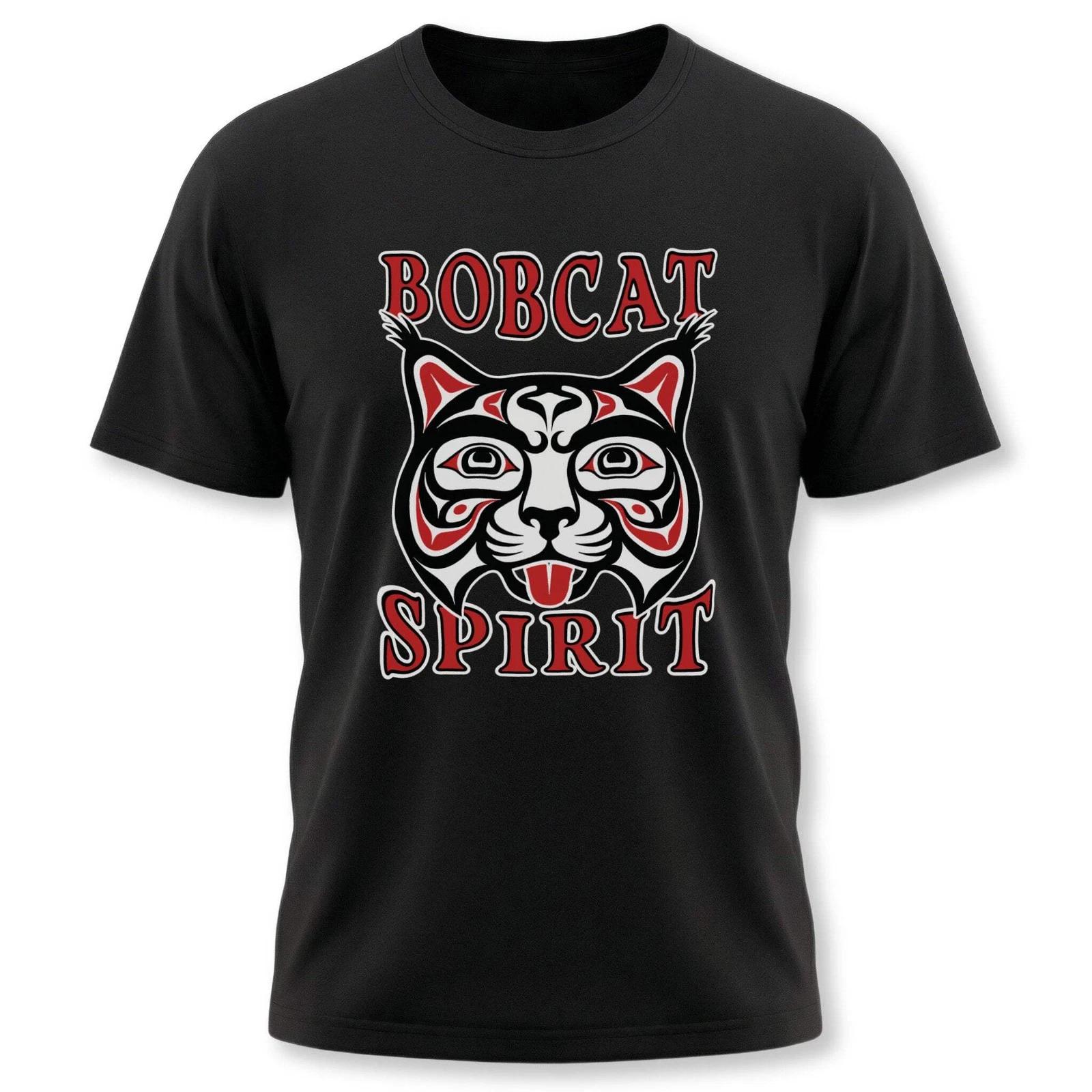 Bobcat Spirit Formline Art T-Shirt | Native American Animal Graphic Tee XXXXL