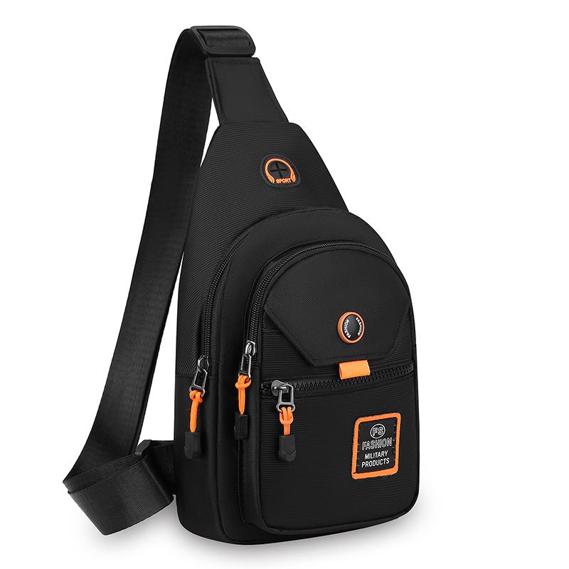 Unisex Oxford Crossbody Bag - Compact Chest Pack for Men (Lightweight & Waterproof - Perfect for Running Errands & Outings)