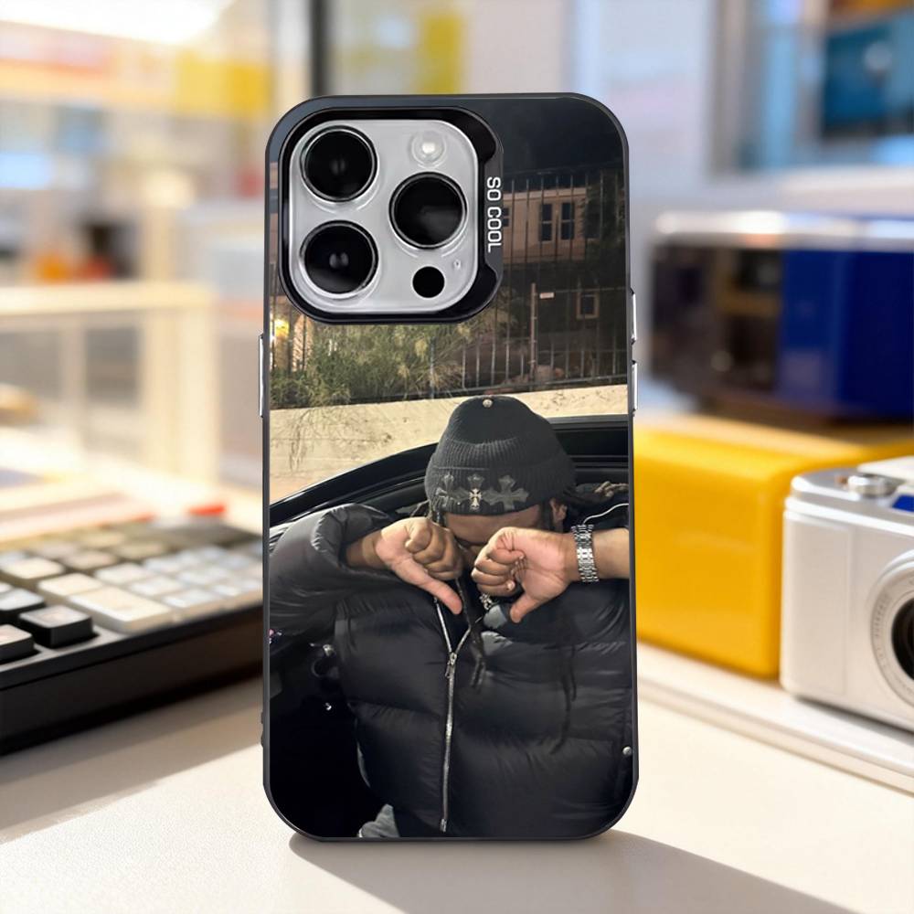 L-Lucki Rapper Gemini Cool For iPhone 11,12,13,14,15,16,17,Pro,Max,Plus,E,Air,Mini Phone Case IMD Matte Black