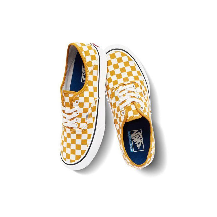 Vans Authentic SF Checkerboard - Cadmium Yellow Unisex Sneakers Marshmallow VN0A3MU6WOF