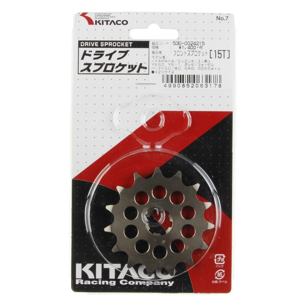 KITACO Drive Sprocket (15T) YSR50/RD50/YB-1/Koreda Sports etc. 530-0024215