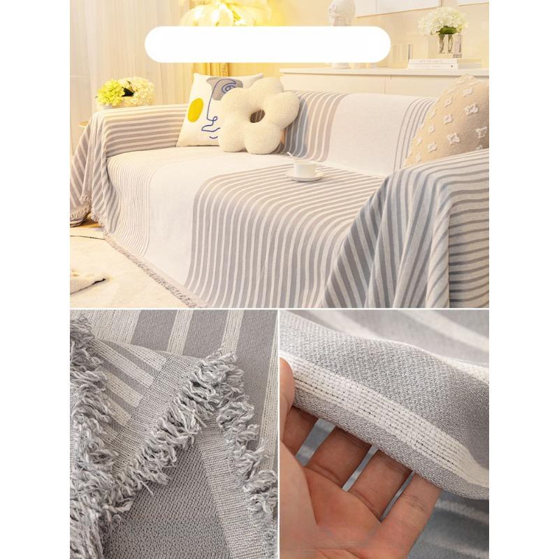 

Ins Wind Sand Hair Полное покрытие Ткань Пылезащитный двойной защитный чехол для дивана Анти-кошачья лапа Универсальная подушка для дивана Four Seasons Все включено 180*150cm