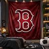 Wall Hanging Tapestry Boston Red Sox Print Cloth for Living Room Bedroom Home Decor