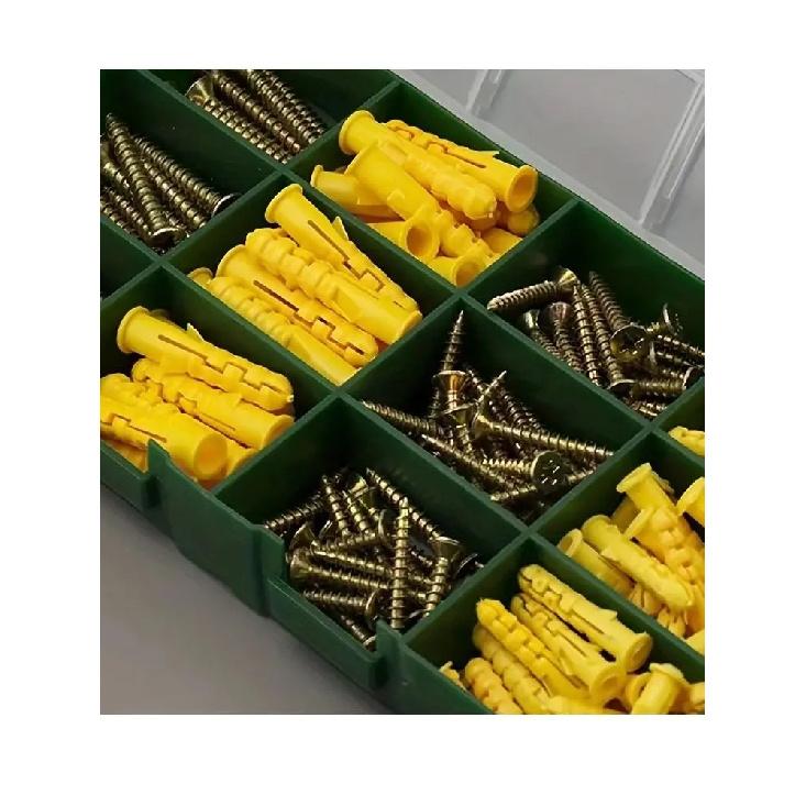 12 self-tapping screws plastic expansion tube boxed cross screws M4*30mm,M5*50mm,M6*30mmM8*40mm box kit 180PCS.