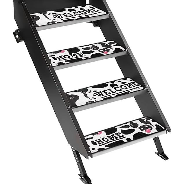 Purple Palm RV Step Covers RV Stair Covers RV Accessories, Non Slip Camper Step Covers, RV Step Rug, Waterproof Essential RV Step Carpet for Trailer