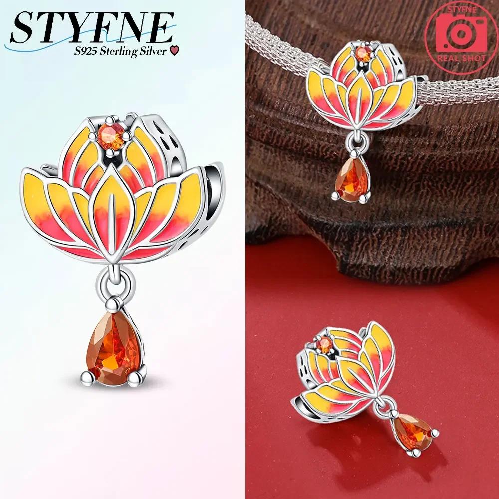 Original Copper Red New Year God Wealth Firecracker Pendant Gold Coin Beads Fit Bracelet Women Diy Gift Accessory