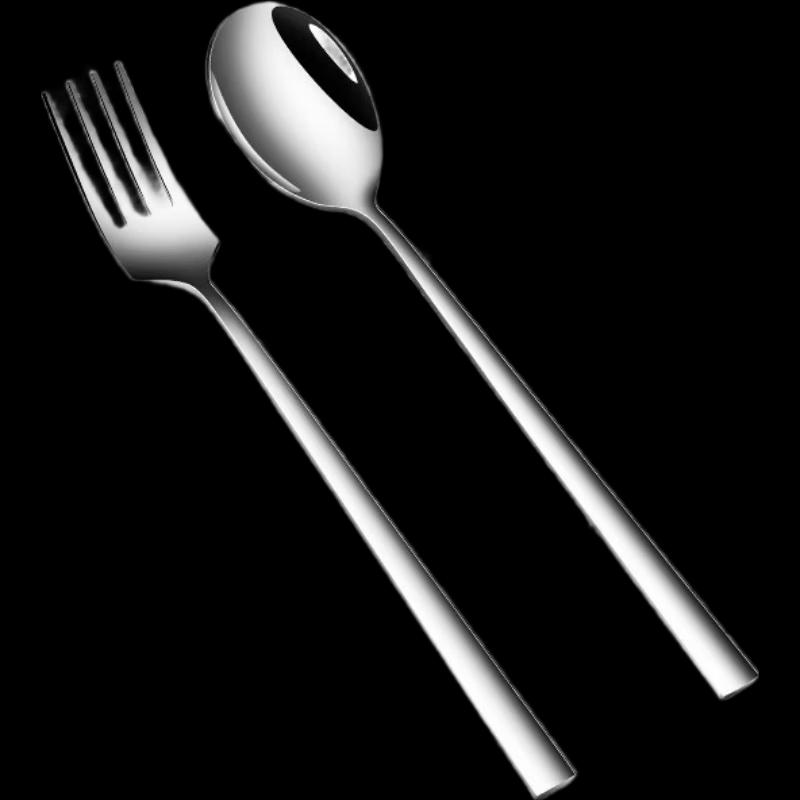 304 Stainless Steel Korean Long Handle Dining Fork Set