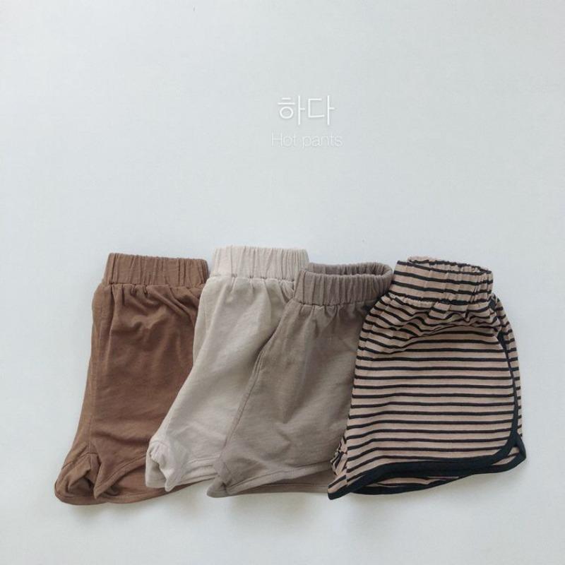 Retro Japanese Korean Style Loose Solid Unisex Kids Summer Shorts