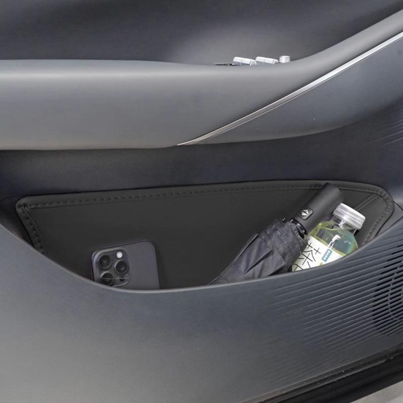 For Geely Galaxy E5 2026 2026 Car Door Slot Storage Box Leather Door Groove Mat Protection Storage Barrel Interior Accessories