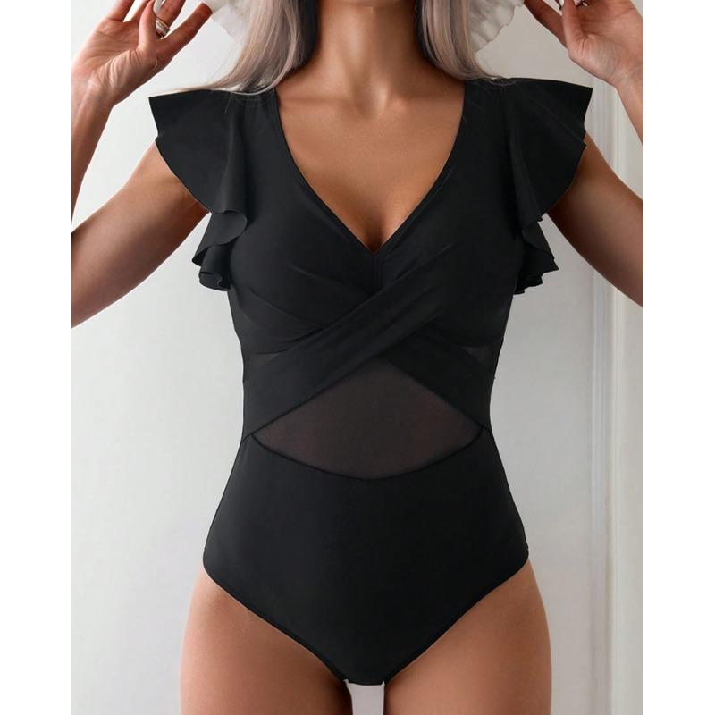 Nové dámské jednodílné plavky bikiny sportovní plavky