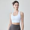 Women's Summer Slimming Racerback Yoga Bra with Chest Pads - Beautiful Back Design