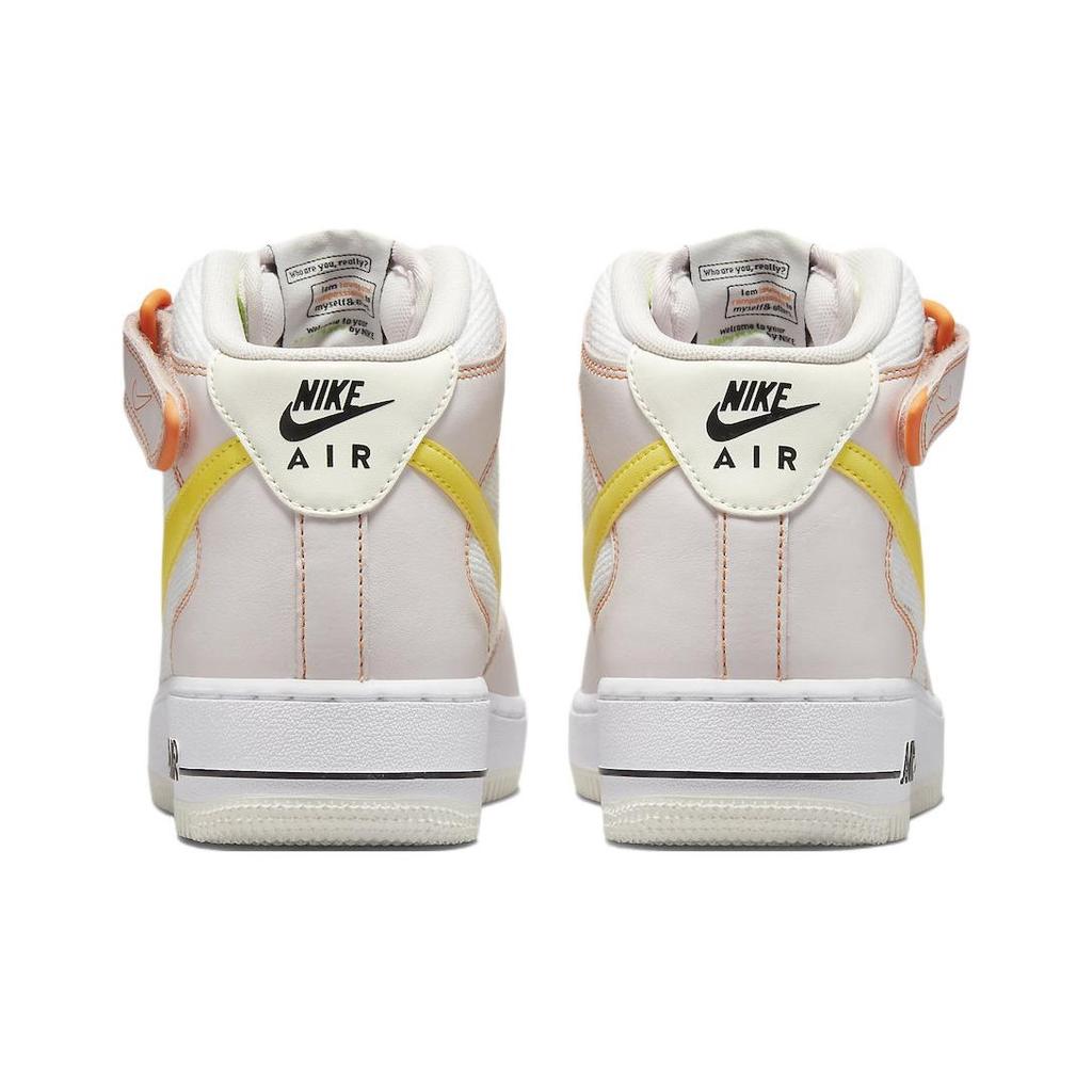 Nike Air Force 1 07 Mid Feel Love Women Sneakers White Pearl-Pink Action-Green FD0869-100