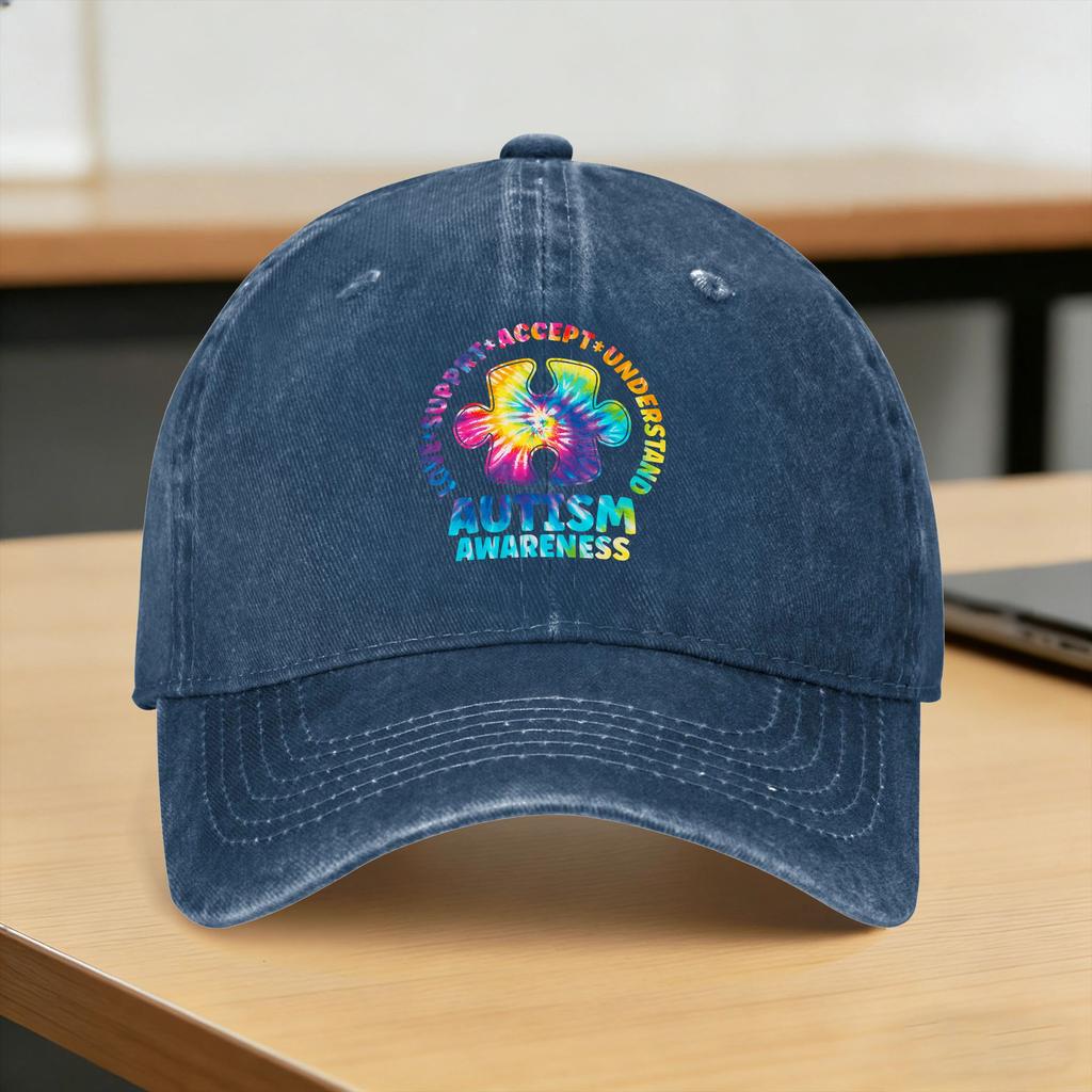 Baseball Cap Respect Love Support Autism Awareness Summer Y2K Retro Hip Hop Hats Men Adult Design Sport Sun-Proof Baseball Caps