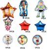 8 st Folieballonger Dekorationer Set för Toy Story Tecknad Temafest Dekoration