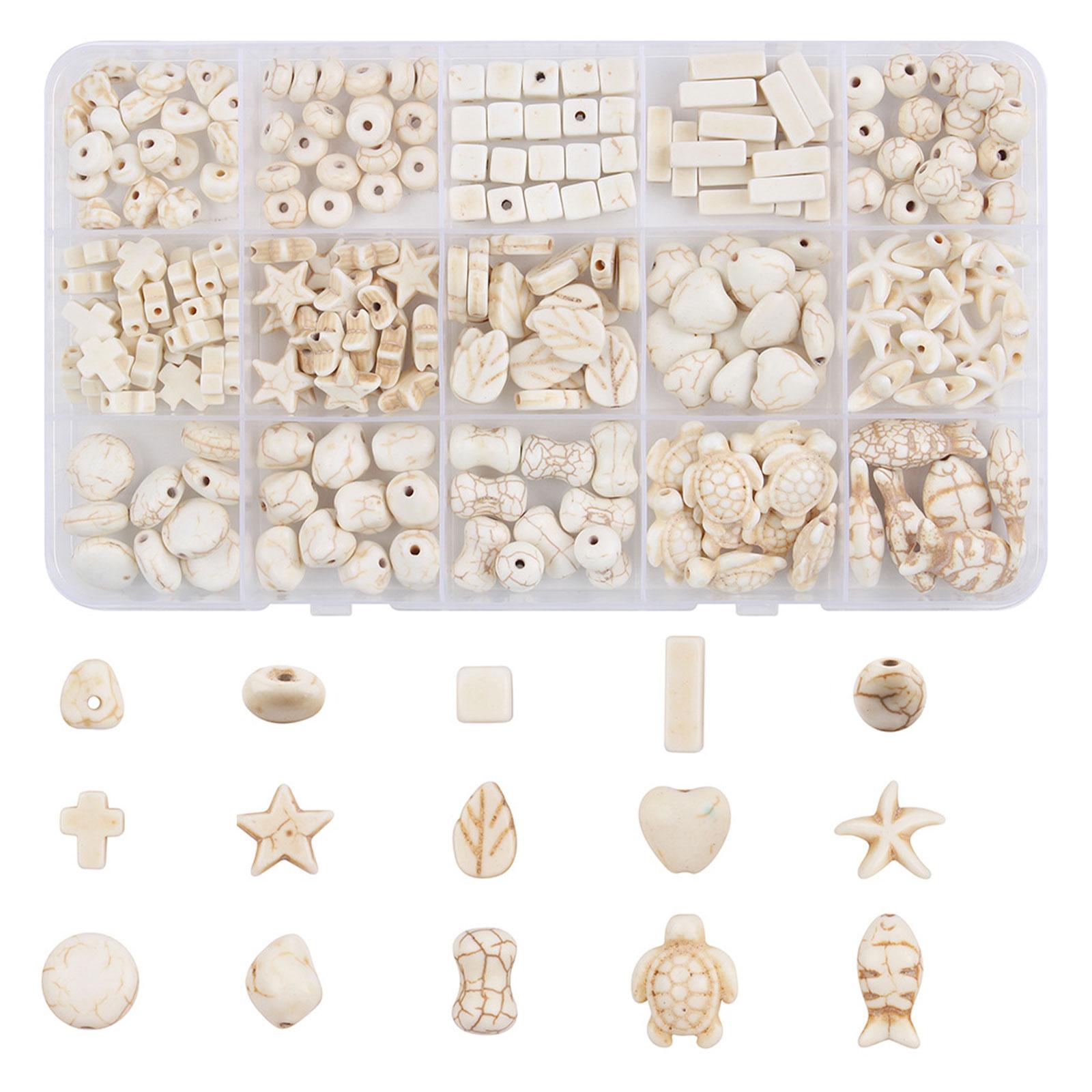 

Зеленый/Белый Бирюзовый Набор Свободных Бусин Синтетическая Бирюза Свободная Бусина для Изготовления Ювелирных Изделий Аксессуары для Изготовления Браслетов 1