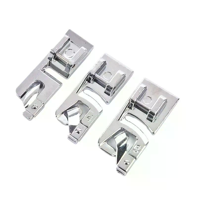3pcs 3mm, 4mm 6mm Narrow Rolled Hem Presser Foot Set For Sewing Machine Sewing Hemming Set Sewing Machines Accessories