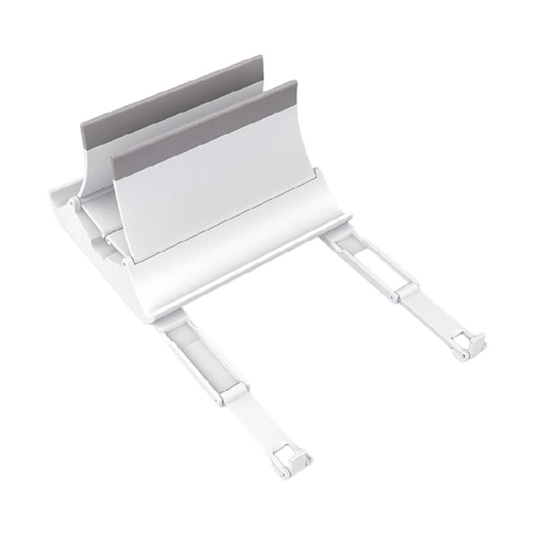 

Compactly Vertical Computer Stand Heat Resistant ABS Build Auto Secure Gravitating Mechanism AntiSlip Tablet Laptop Hold белый