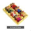 6 / Decorative with Bow Colorful Pendant Christmas Tree Hanging Ornament for Year Holiday Wall