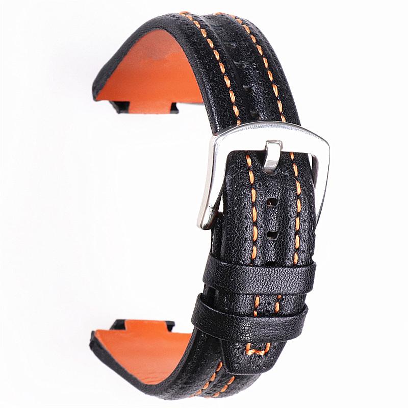 27mmx15Convex mouth For Seiko Sportura SNL029P2-SNL021P1 SNL595P2 SNL017P1 Leather Watch Strap Men's Watchband Bracelet Belt
