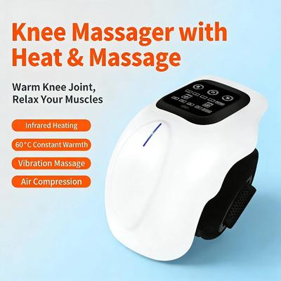 2026 New Gift Wireless Electric Knee Massager with Heating Warm Relaxation for Knee Shoulder Elbow Portable Adjustable Vibration Massage