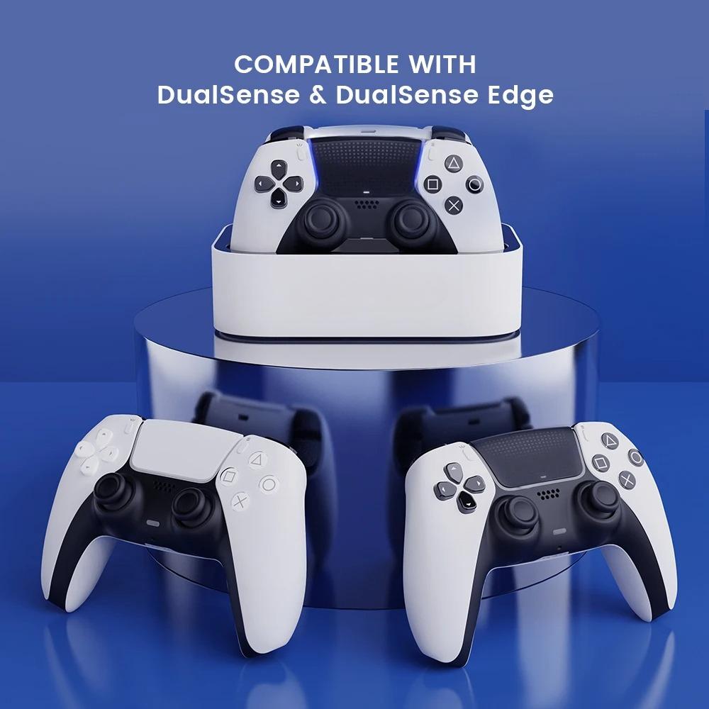 Dual Controller Charger for PlayStation 5 / PS5 DualSense / Edge Controller Charging Station Dock