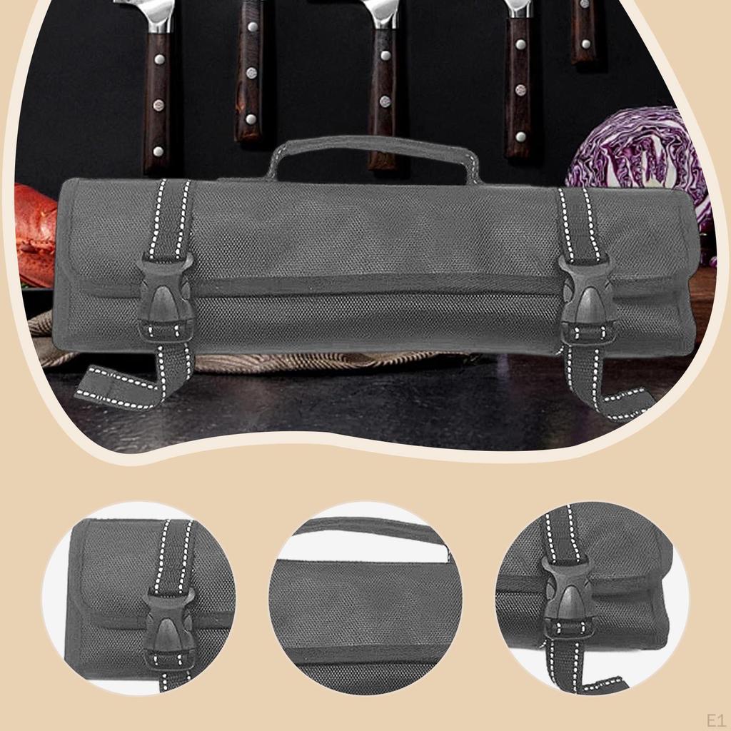 Chef Knives Storage Bag Holder Protector Portable Versatile Canvas Nylon Cooking Tools