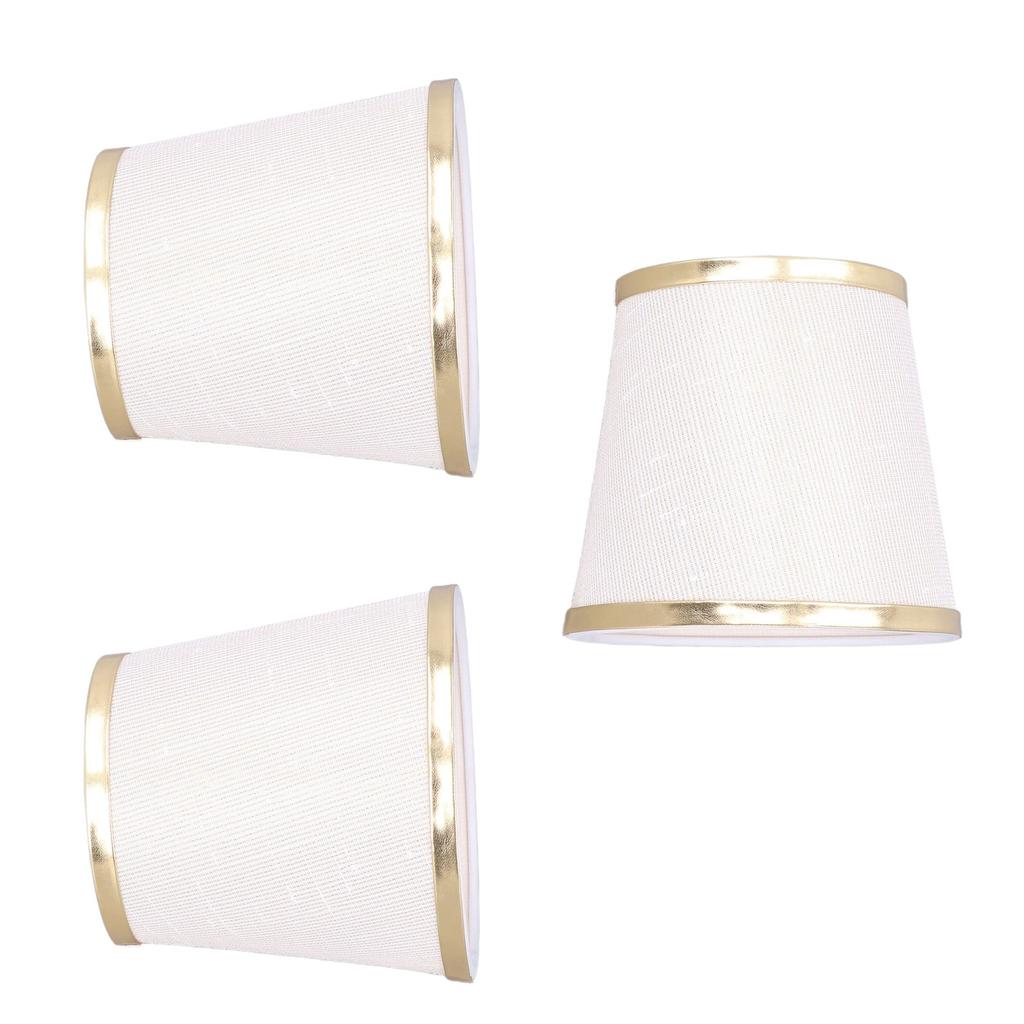 3PCS E14 Lampshade Barrel Shape Table Lamp Shade Meson Installation Fabric Bedroom Ceiling Lamp