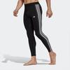 Adidas Striped Compression Sports Leggings Men Bottoms Black HD3530