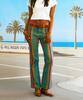 MARCHÉ FRUITIER DU DIMANCHE W) Pantalon rayé fruits vert