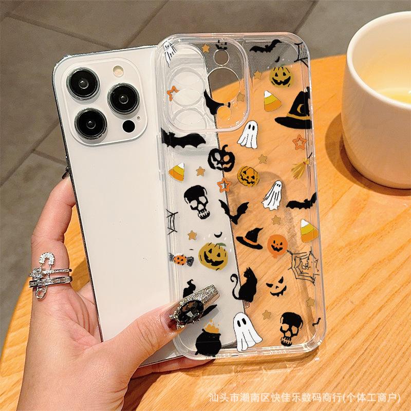 Pumpkin Bat for Apple 15Promax phone case iPhone14/13/12/11 Pro niche xs tide 16