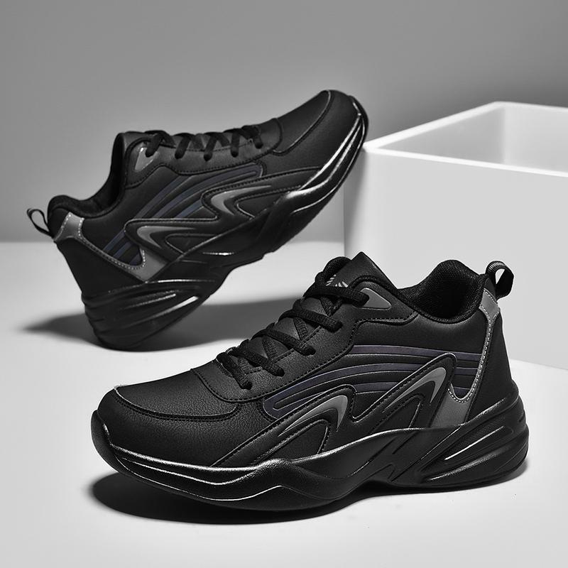 Mens Sports Shoes Fashion High-quality Outdoor Breathable Running Shoes 2024 New Luxury Design Leather Casual Flat Mens Sneakers