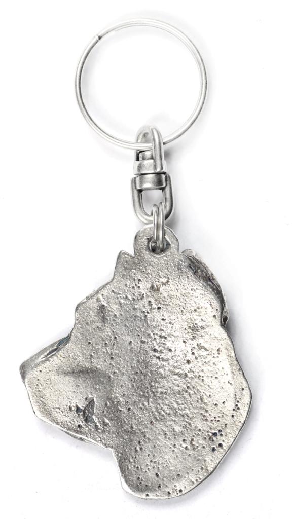 Presa Canario, Dogo Canario – Silver-plated pendant with a dog in a decorative box, handbag decoration | Art-Dog