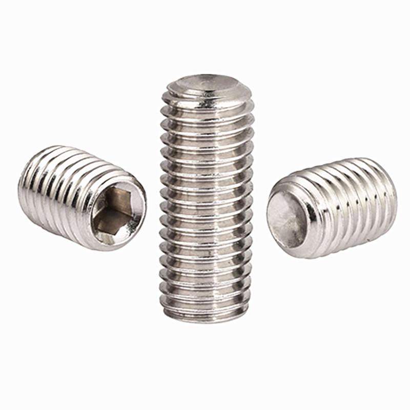 304 Stainless Steel Hex Socket Headless Grub Screw DIN916 M8 M10 M12 M16