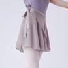 Ballet practice dress dance gauze skirt adult skirt tie up purple black white girls dance practice dress performance gauze skirt