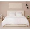 Housse de couette + taies gaze de coton lave 240 x 260 cm Douceur blanc