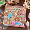 Shop Scene Sticker Book 10 Scenes 33 Sheets Miniature Scene Sticker Scenery Stickers  Children Toy