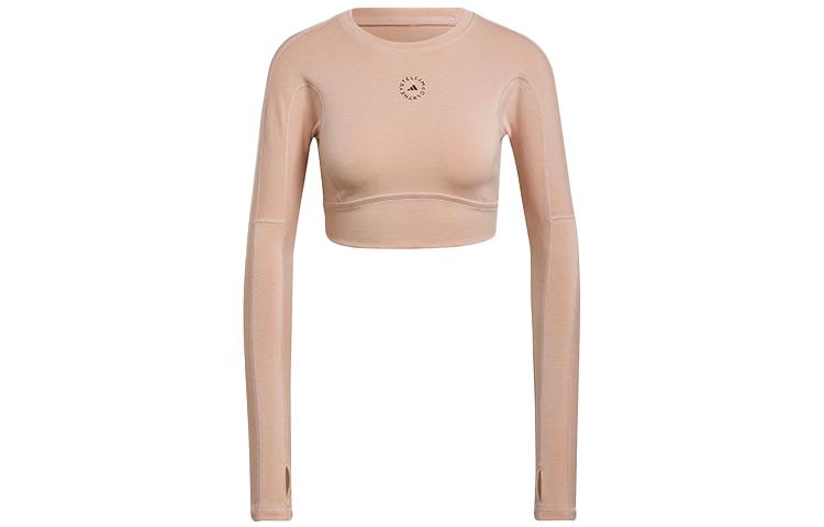 Adidas x Stella Mccartney Crop Top Women s Gray Pearl Powder HD9060 M