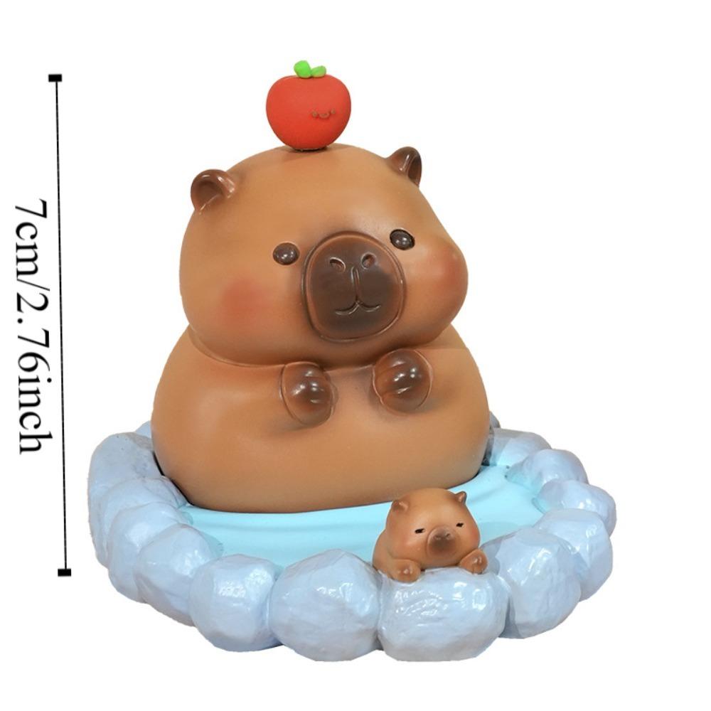 Bathing Capybara Phone Holder PVC Doll Capybara Cell Phone Bracket  Phone Accessories