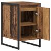 Nightstand Set of 2 Reclaimed Wood Look 39.5 X 30 X 50 Cm Engineered Wood