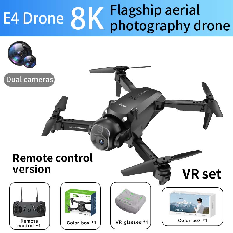 Professional Drone E4 Standard-Angle SD Camer WiFi Fpv Height Hold Foldable RC Quadrotor helicopter Camera-Free Children's Toys