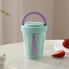 Salad Cup 501-600ml Food-Grade Portable Leak-Proof Design Salad Jar with Spoon Enhanced Drainage