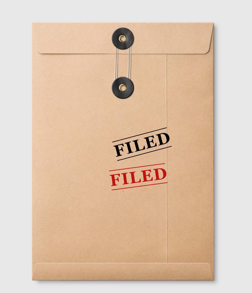 Printtoo Filed Self Inking Rubber Stamp Pre-Inked Office Stamp- Home Office Business Stationery, 47 X 20 Mm