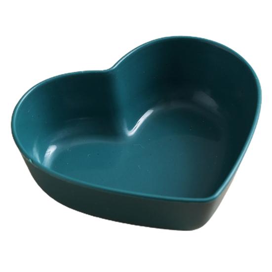 Dessertteller, herzförmig, stapelbar, sturzfest, waschbar, Sound-Konstruktion, Lebensmittel-Anti-Deformations-Gewürzteller für das Esszimmer