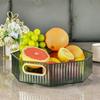 Turntable Storage Box Portable Fruit Basket Suitable for Cabinets Storerooms Kitchen Countertops Refrigerator Offices