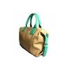 Sac Porté main - Le Temps des Cerises - Elegance 6 - Mastic/Vert - Dimensions: 45x28x17 cm - Femme